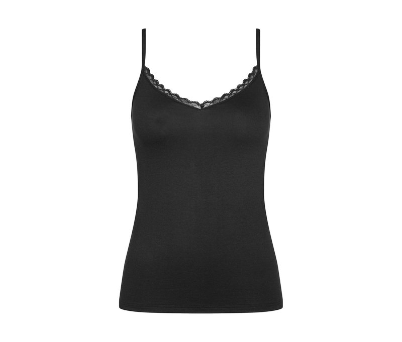 Triumph Feel Of Cotton Spaghetti-Top - Damen - Gr. 46 - schwarz
