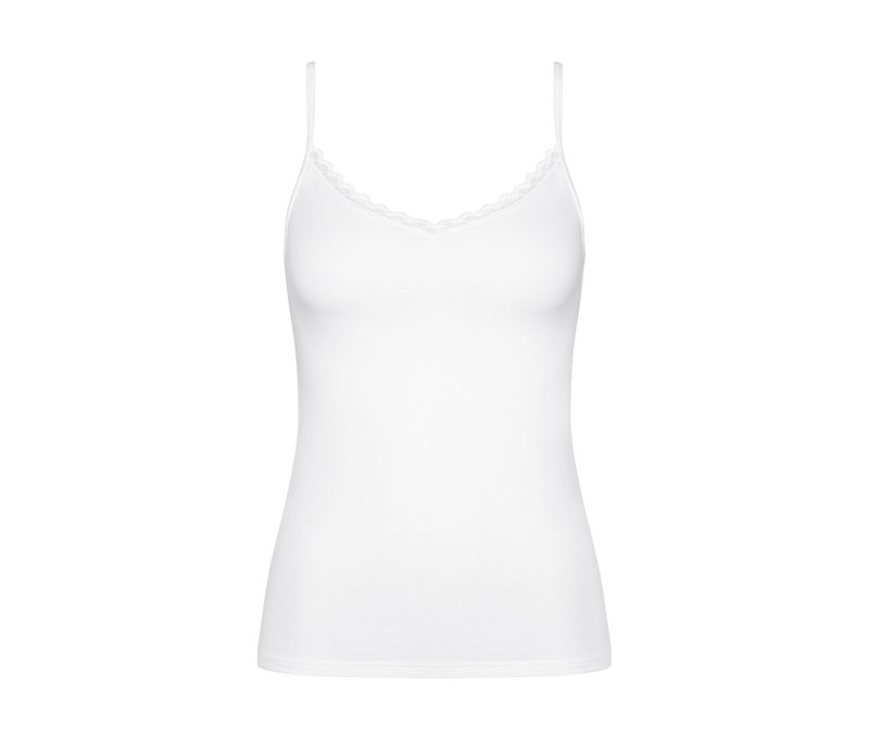 Triumph Feel Of Cotton Spaghetti-Top - Damen - Gr. 40 - weiß