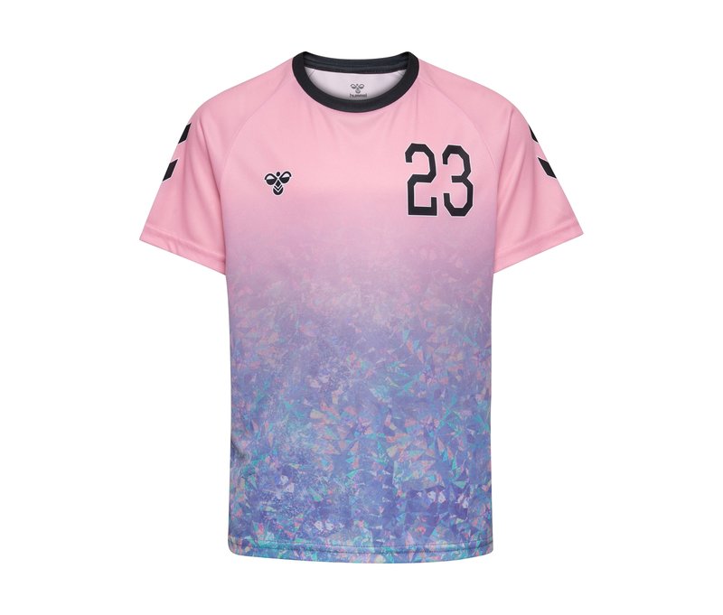 hummel® »Hmljr Shimmer T-Shirt S/S« - Kinder - Gr. 152 - rosa