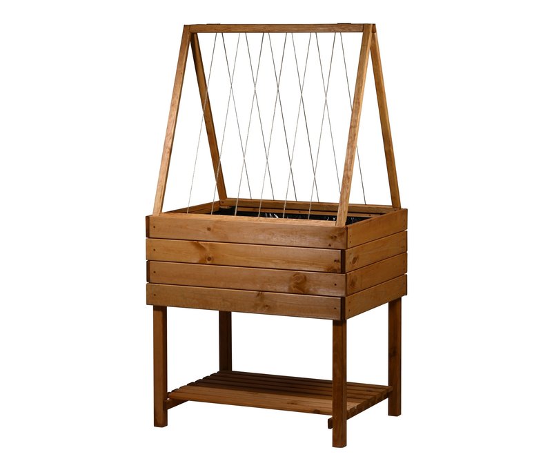 Tchibo - Hochbeet Kubus - 58x78x146cm - braun -