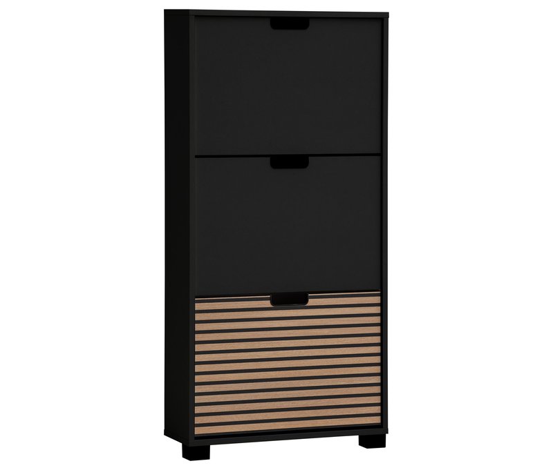 Tchibo - 2er-Schuhschrank »Ryker« - 59,8x19,5x124cm - schwarz -