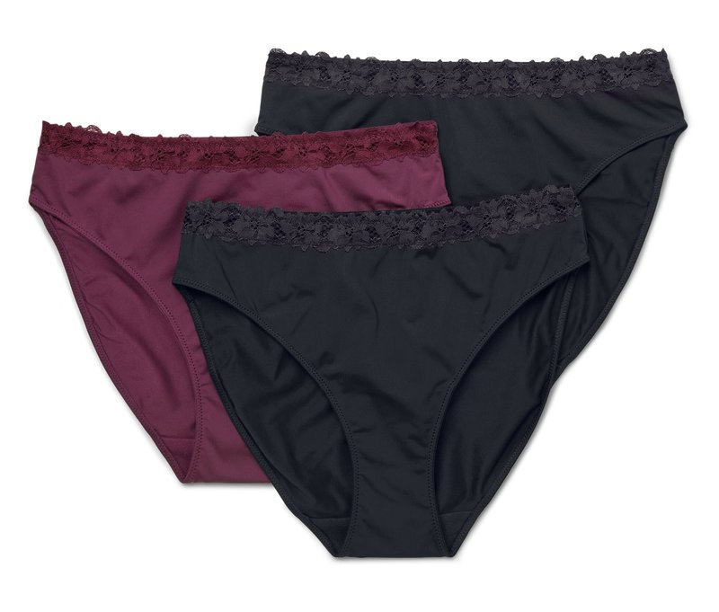 Tchibo - 3 Slips - Damen - Gr. XXL - schwarz