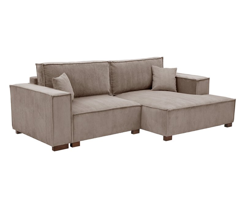 Tchibo - Sofa 2-Sitzer mit Auszugsbett links - 253x150x87cm - braun -