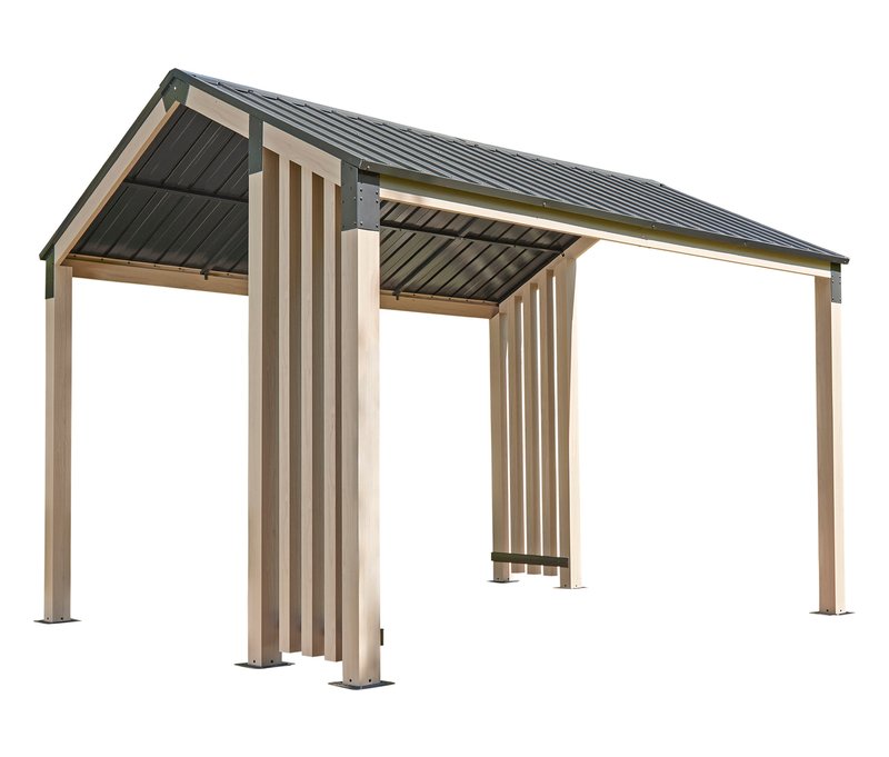 Sojag Pavillon mit Stahldach - 1x15x185cm - schwarz -