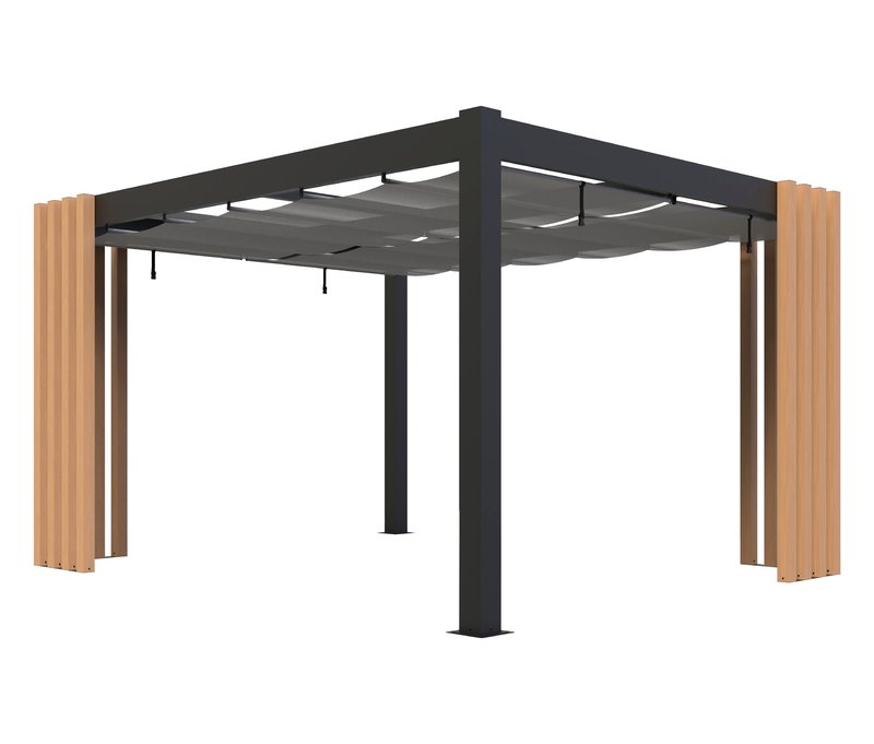 Sojag Pavillon mit Stoffdach - 1x24x239cm - schwarz -