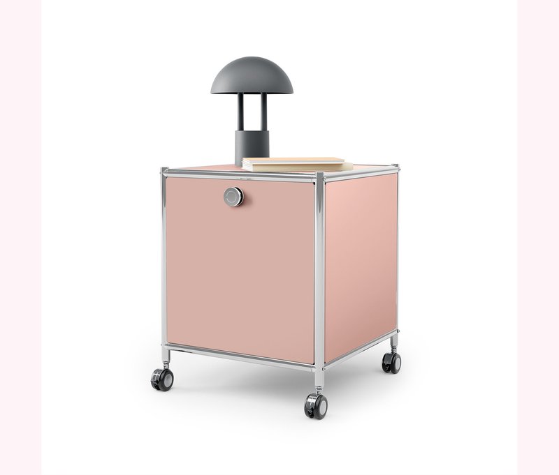 Tchibo - Beistelltisch Metall »Cn3« mit 1 Klappfach - 40x40x49cm - chrom -