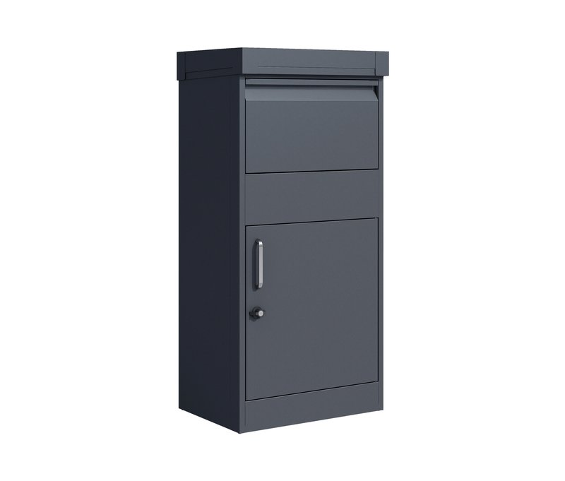 Tchibo - Paketbox mit Blumenkasten - 50x37x105cm - anthrazit -
