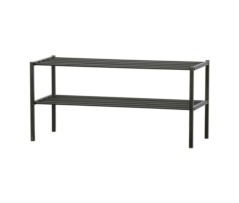 Tchibo - Woood Schuhregal »Ferro« - 85x35x40cm - schwarz -