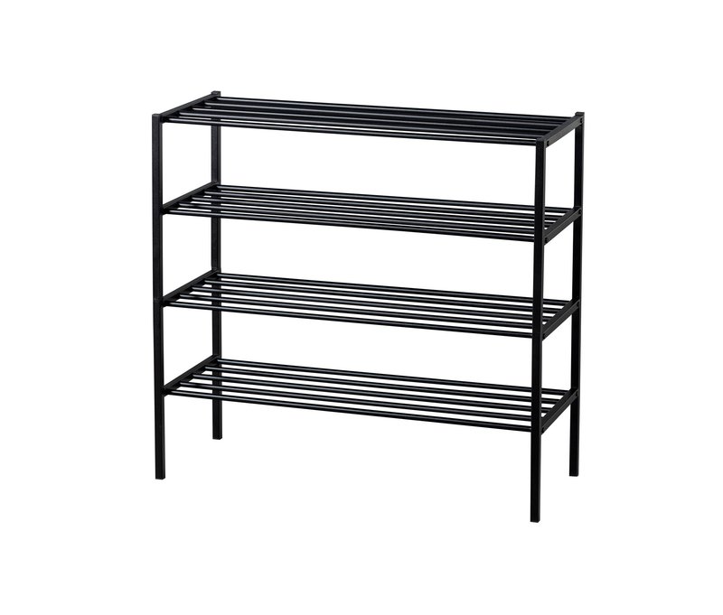 Tchibo - Woood Schuhregal »Ferro« - 85x35x80cm - schwarz -
