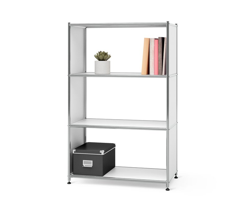 Tchibo - Regal Metall »Cn3« mit 3 Fächern - 77x40x120,5cm - chrom -