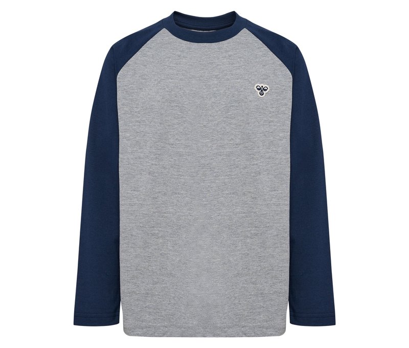 hummel® Hmljr Raglan Loose T-Shirt BEE - Gr. 122/128 - blau