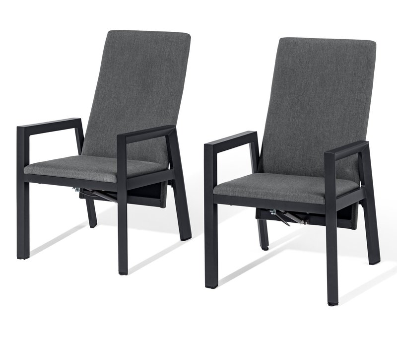 Tchibo - 2 Hochlehner mit Creacryl®-Allwetterstoff - 60x70x106cm - schwarz -