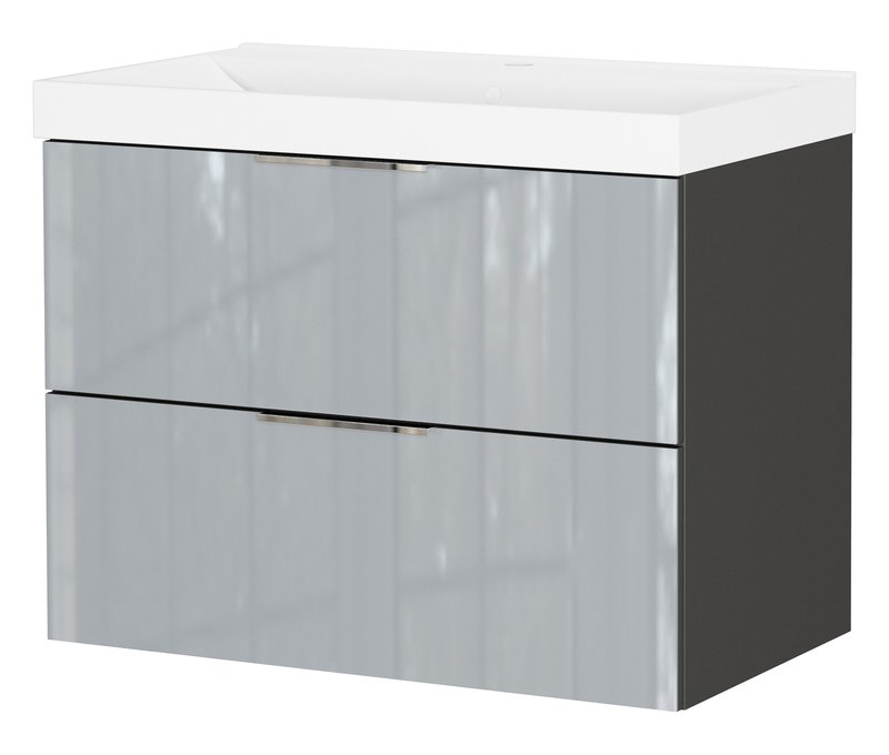 Tchibo - Waschtisch »Celano« mit Becken - 81x46x65cm - weiß -