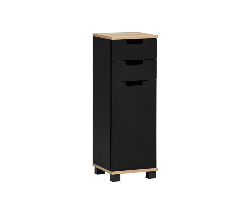 Tchibo - Unterschrank »Emmik« - 30,5x32,5x88cm - schwarz -
