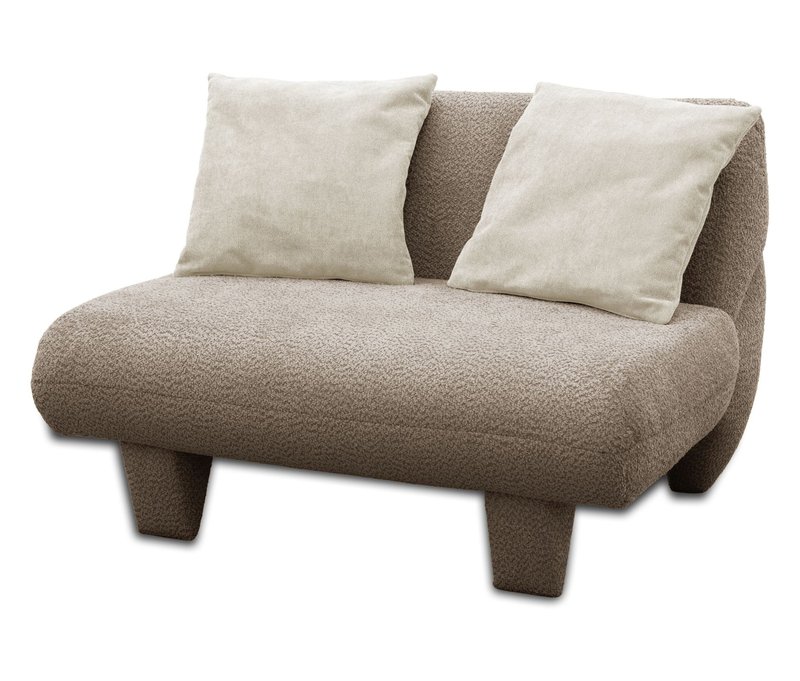 Domo Sofa »Alicante» - 117x76x95cm - hellgrau -
