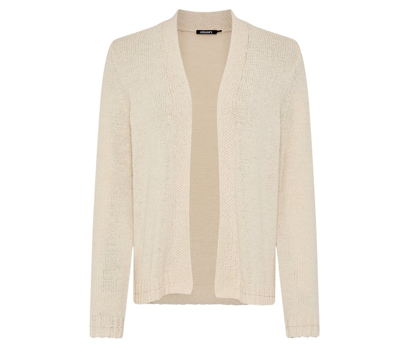 Tchibo - Olsen offener Cardigan - Damen - Gr. 36 - beige