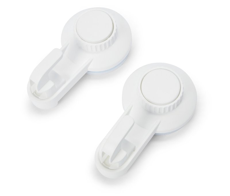 Tchibo - 2 Haken mit Saugnäpfen - weiß
