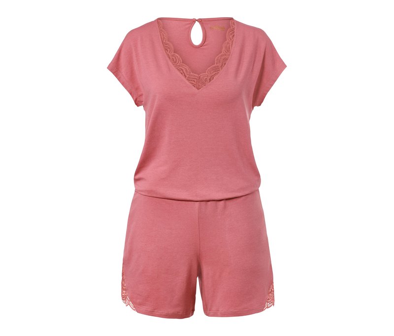 Tchibo - Jumpsuit-Pyjama - Damen - Gr. M - rosé