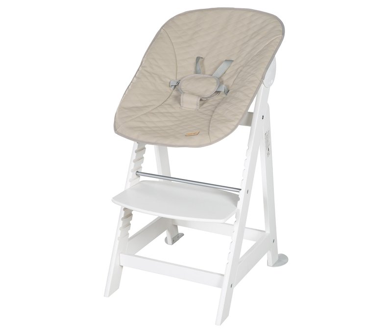 Roba »Born up Greyish« 2-in-1-Hochstuhl - 44,5x54x80cm - weiß -