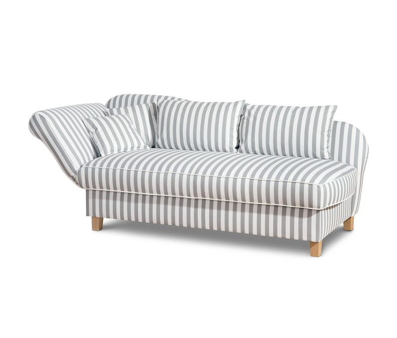 Tchibo - Recamiere »Saturn« mit Stauraum - 197x88x82cm - hellgrau -