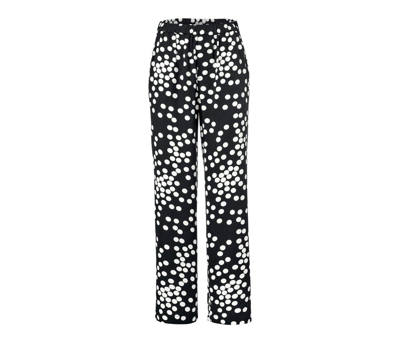Tchibo - Gepunktete Webhose - Damen - Gr. 42 - schwarz/gepunktet