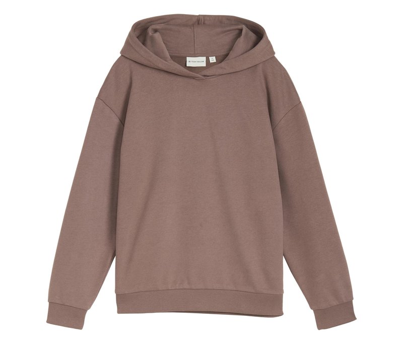 Tom Tailor Kinder-Oversized-Sweat-Hoodie mit Backprint - Gr. 152 - braun