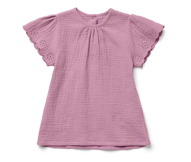 Tchibo - Kinder-Musselin-Shirt - Gr. 110/116 - rosa