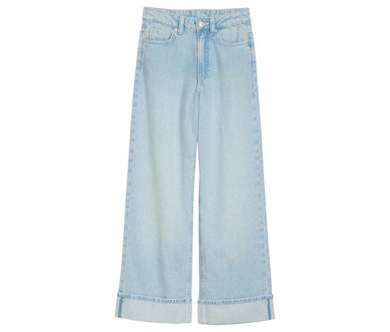 Tom Tailor Kinder-Wide-Leg-Fit-Jeans mit Umschlag - Gr. 152 - dunkelblau