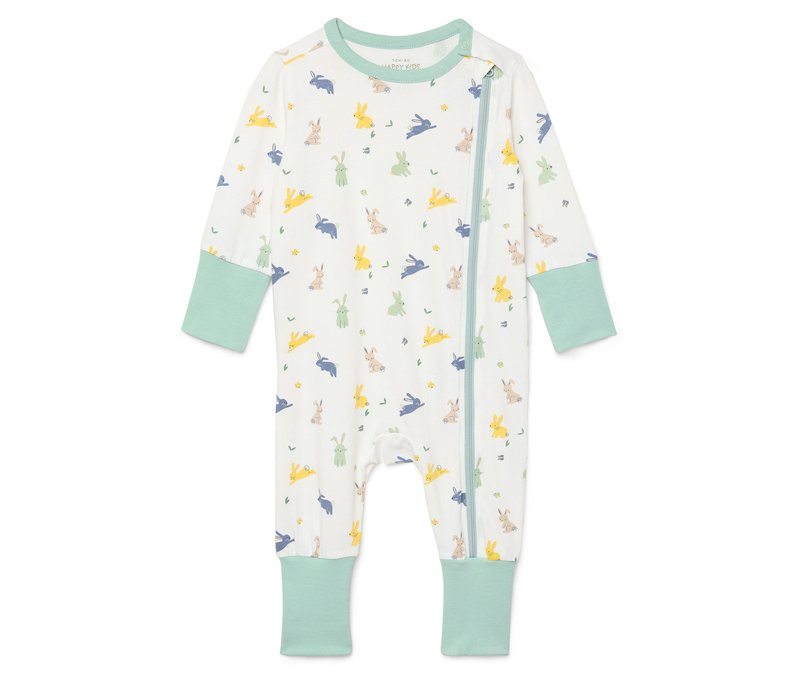Tchibo - Baby-Schlafanzug - Gr. 86/92 - weiß/print