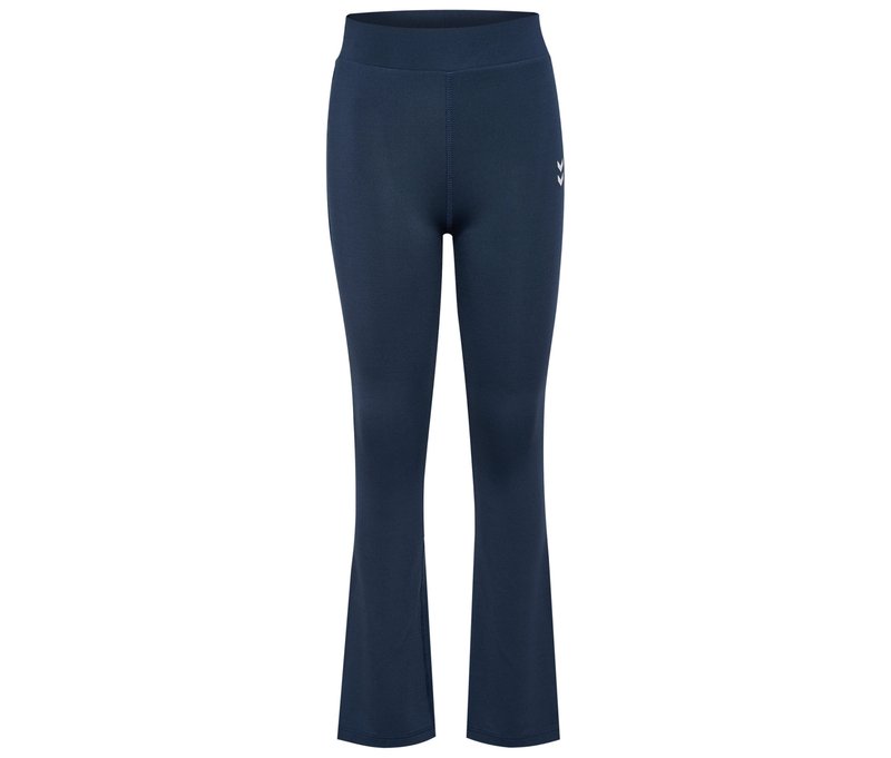 hummel® Hmljr High Waist Flared Tights - Gr. 116 - schwarz
