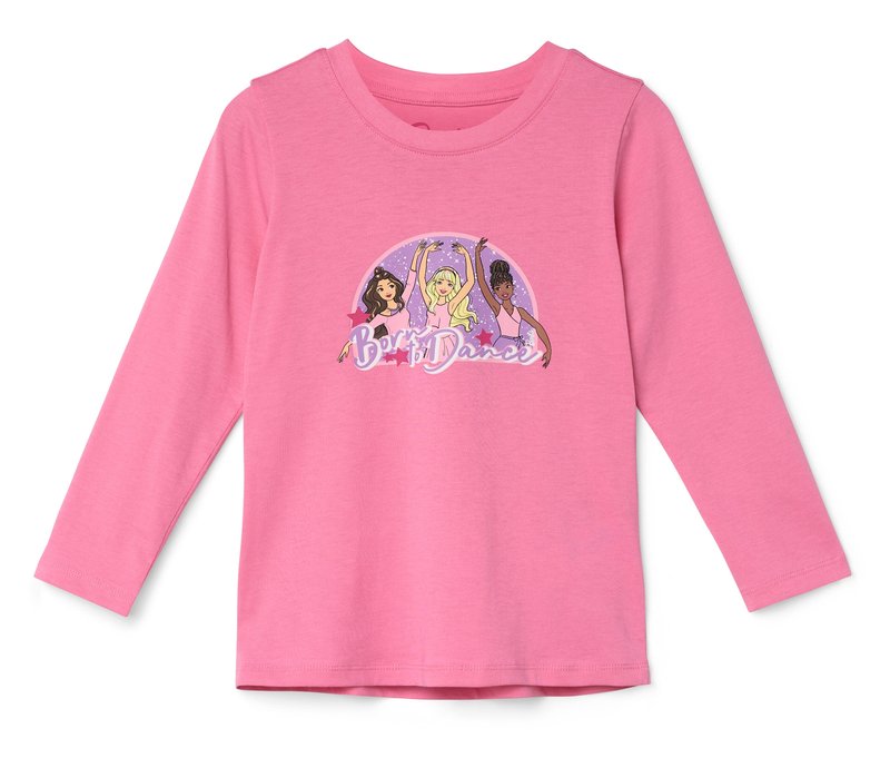 Tchibo - Kinder Langarmshirt »Barbie« - Gr. 134/140 - rosa