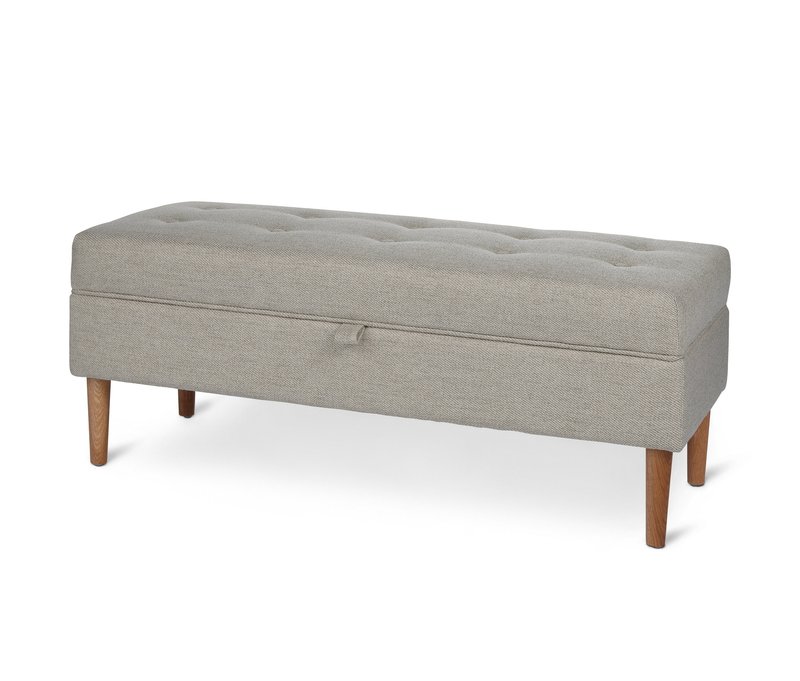 Tchibo - Polsterbank mit Truhenfunktion - 109x43x43cm - braun -