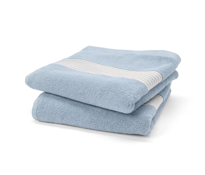 Tchibo - 2 Premium-Handtücher - hellblau
