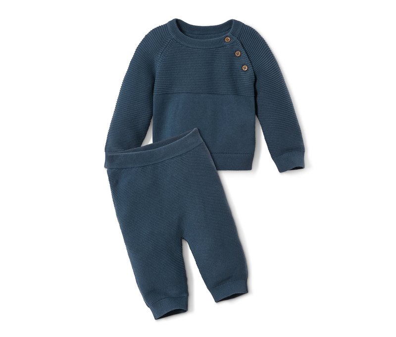 Tchibo - Strick-Set - Baby - Gr. 62/68 - dunkelblau