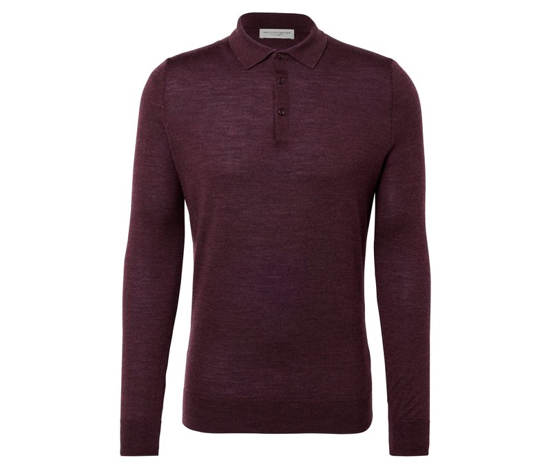 Tchibo - Pullover mit Polokragen - Herren - Gr. XXL - dunkelrot
