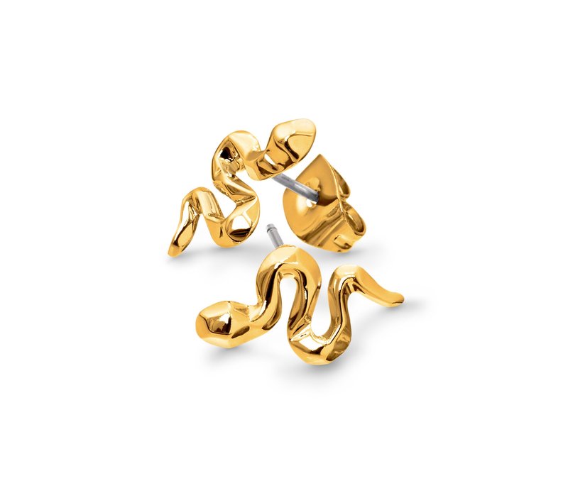 Tchibo - Ohrstecker Schlange - gold