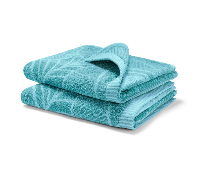 Tchibo - 2 Jacquard-Handtücher - blau