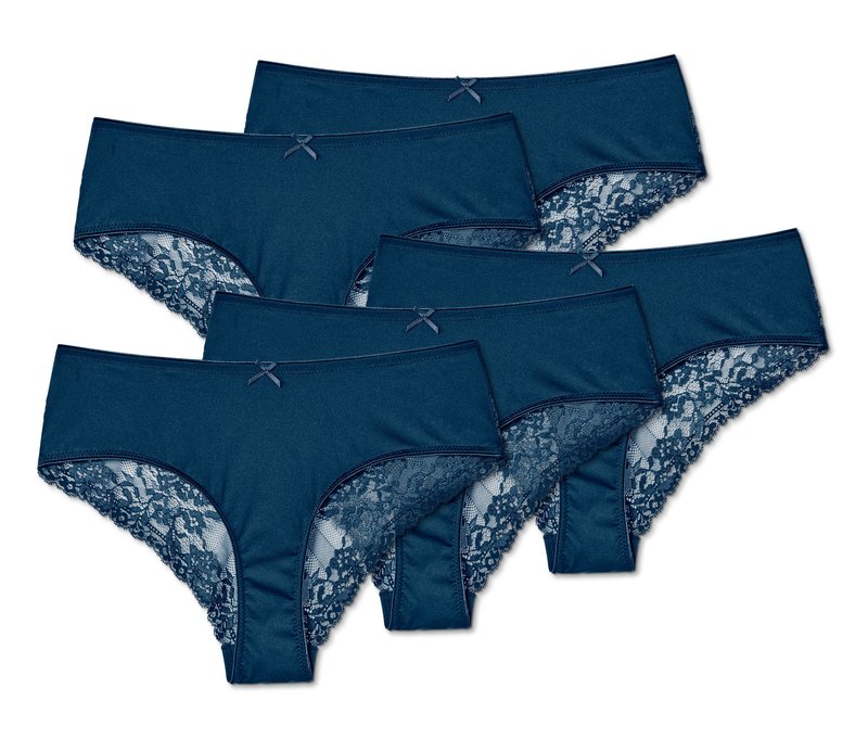 Tchibo - 5 Brazilslips - Damen - Gr. S - dunkelblau