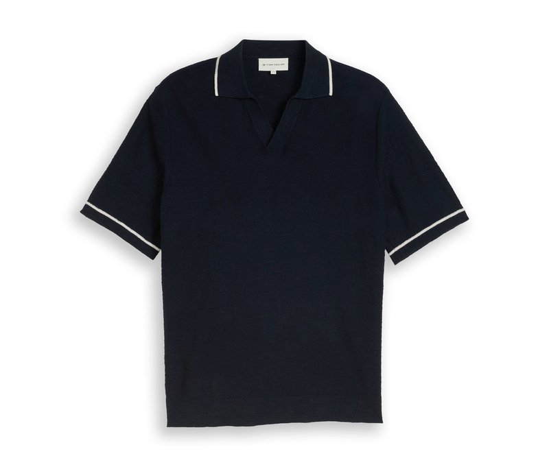 Tom Tailor Basic Poloshirt - Herren - Gr. S - blau