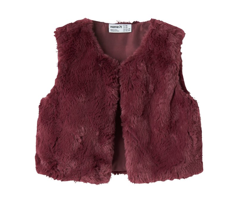 Tchibo - Name IT Fake-Fur-Weste - Gr. 104