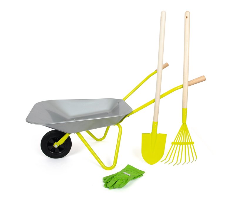 small foot Schubkarre mit Gartenwerkzeug - mehrfarbig
