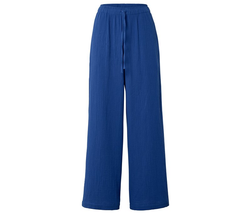 Tchibo - Web-Musselin-Relaxhose - Damen - Gr. XS - dunkelblau