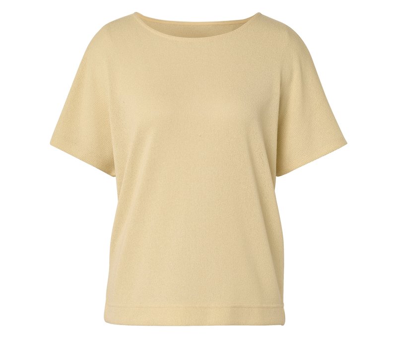 Tchibo - Strukturiertes Shirt - Damen - Gr. L - gelb