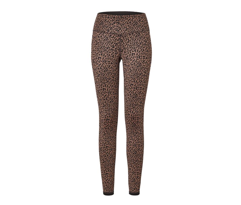 Tchibo - Wende-Sporttight - Damen - Gr. S - dunkelbraun/print