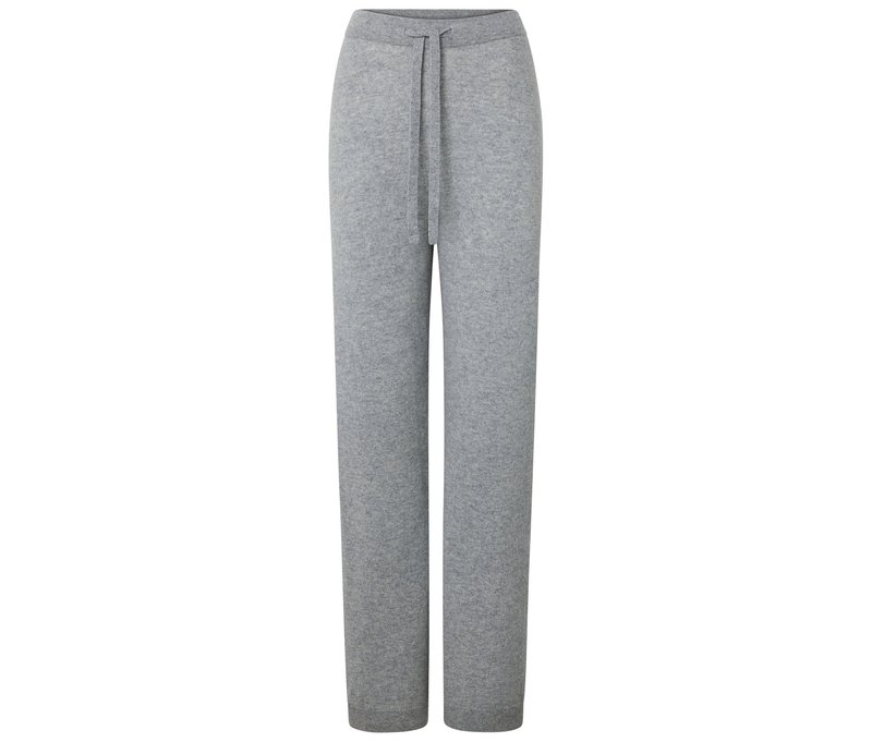 Tchibo - Loungewearhose mit Wolle und Kaschmir - Damen - Gr. L - grau