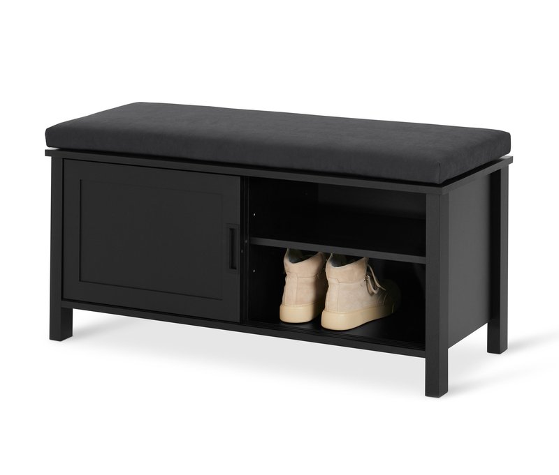 Tchibo - Sitzbank »Clara« mit Fach - 102x41x51,5cm - anthrazit -