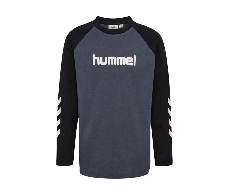 hummel® »Hmljr Longsleeve« - Jungen - Gr. 122/128 - dunkelblau