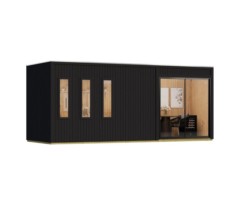 Karibu Homeoffice-Gartenhaus »Valentin« - 574x216x244cm -