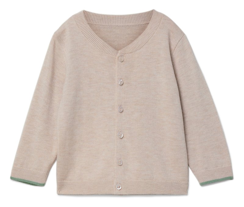 Tchibo - Kinder-Strickjacke mit Wolle - Baby - Gr. 86/92 - beige