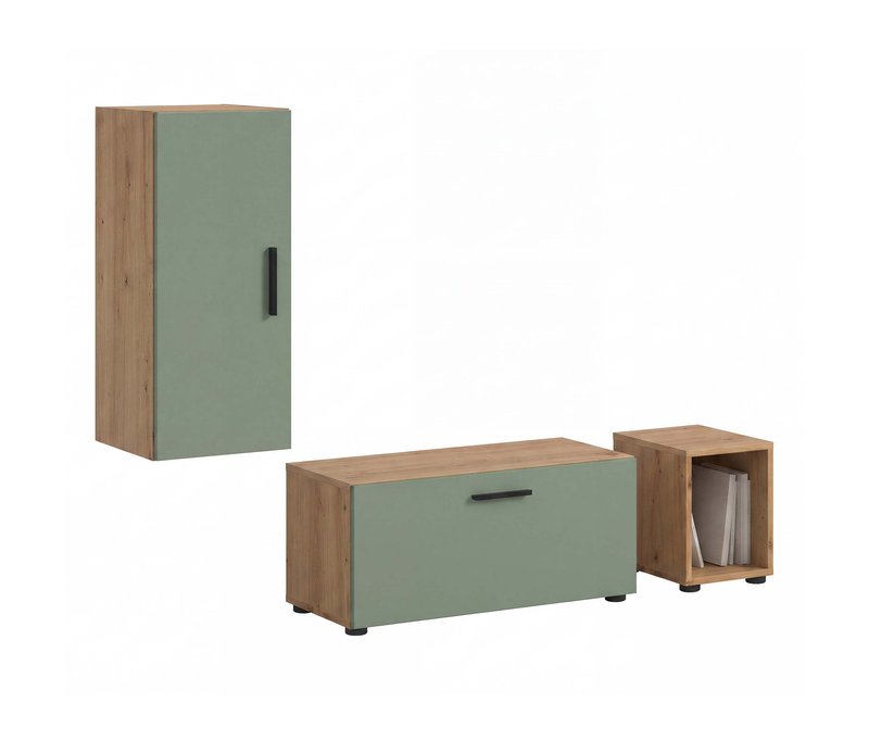 Tchibo - xonox Wohnwand »Only« - 75x34x34cm - dunkelgrün -